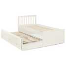 Julian Bowen Maisie guest bed with drawer in off white, UK version