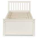 Julian Bowen Maisie guest bed with drawer in off white, UK version