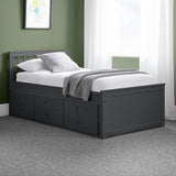 Argos Julian Bowen Maisie Guest Bed with Drawer Anthracite Storage Bed- Buy online at McGrocer