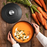 Tramontina enamelled cast iron casserole dish 24cm, imported from the UK