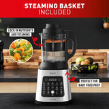 Tefal PerfectMix 2-in-1 blender and soup maker stainless steel, imported from the UK