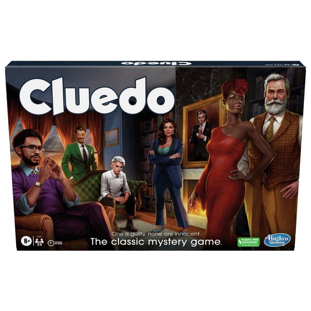 Hasbro Gaming Cluedo murder mystery board game, UK version