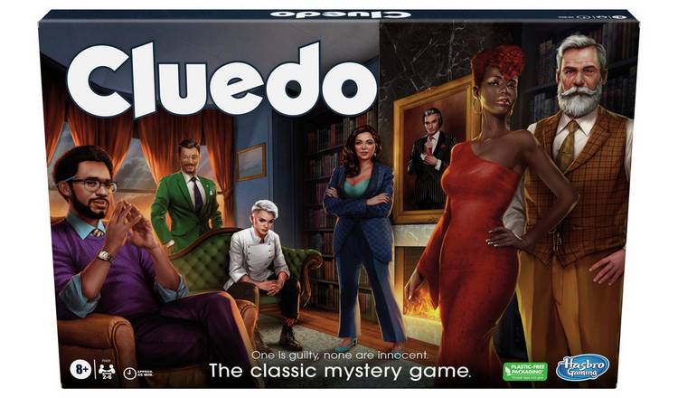 Hasbro Gaming Cluedo murder mystery board game, UK version