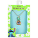 Disney gold coloured Lilo and Stitch pendant necklace 40cm (British brand)
