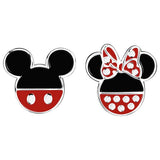 Disney mismatched Mickey and Minnie stud earrings - British product