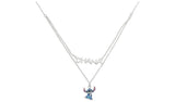 Argos Disney Lilo and Stitch Sterling Silver Pendant Necklace, 45cm Chain- Buy online at McGrocer