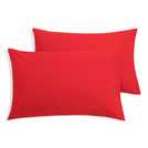 Habitat brushed cotton pillowcase pair red 75x50cm, UK version