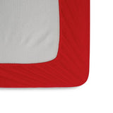 Habitat red cotton fitted sheet single (British brand)