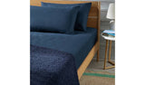 Argos Habitat Soft and Cosy Brushed Cotton Navy Fitted Sheet Single- Buy online at McGrocer