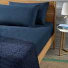 Habitat navy fitted bed sheet double, UK version