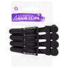 Superdrug black sectioning clips (British brand)