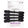 Superdrug black sectioning clips (British brand)