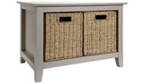 Argos Argos Home Willow Shoe Storage Bench Grey for 4 Pairs of Shoes- Buy online at McGrocer