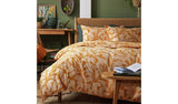Argos Habitat Cotton Linear Leaf Print Yellow Bedding Set Single- Buy online at McGrocer