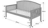 GFW single day bed frame in oak, UK version