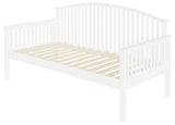 GFW Madrid single day wooden bed frame in white - British product
