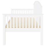 GFW Madrid single day wooden bed frame in white - British product