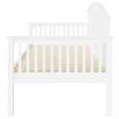 GFW Madrid single day wooden bed frame in white - British product