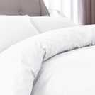 Silentnight Supersoft plain white duvet set double (British brand)