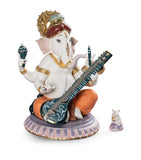 Lladró Veena Ganesha porcelain figurine limited edition, imported from the UK