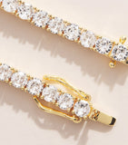 Nialaya Jewelry gold-plated tennis bracelet 17-20cm (British brand)