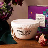 Fortnum's King George Christmas pudding in ceramic basin 907g - British product