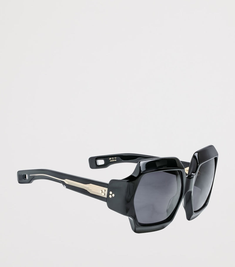 Jacques Marie Mage Grand Funk hexagonal sunglasses (British brand)