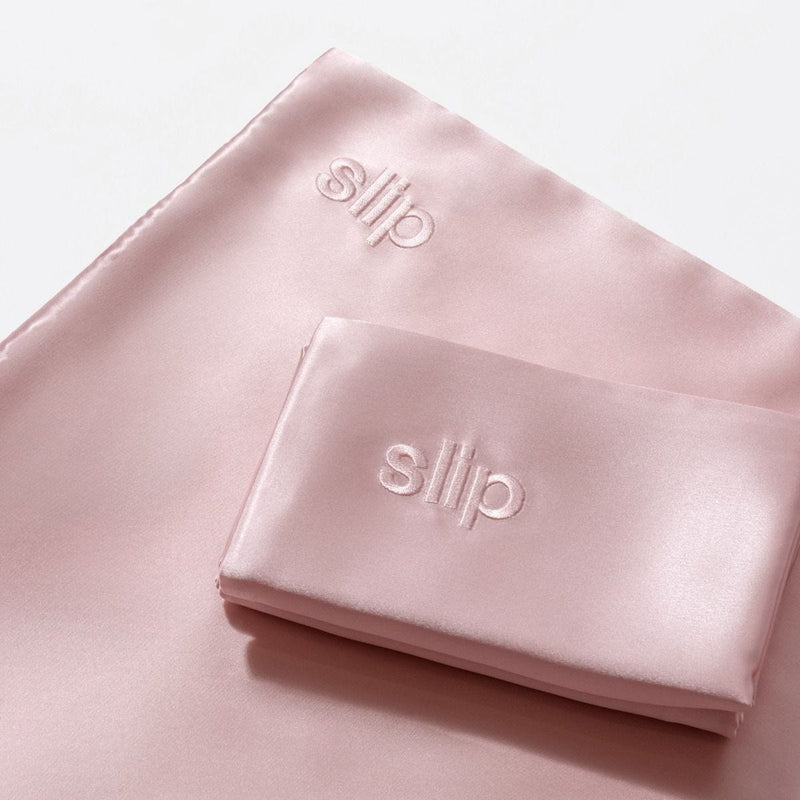 Slip pink silk pillowcase Queen size (British brand)