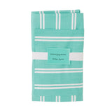 Fortnum's stripe cotton apron with Eau de Nil design - British product