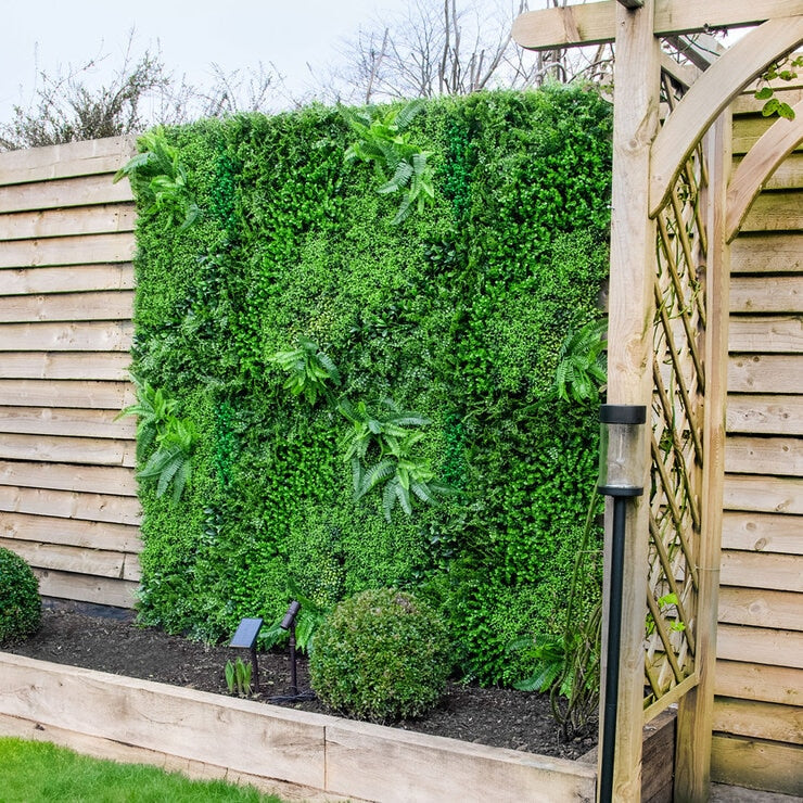 Artificial foliage wall panel by Tree Locate, pack of 5 - British product