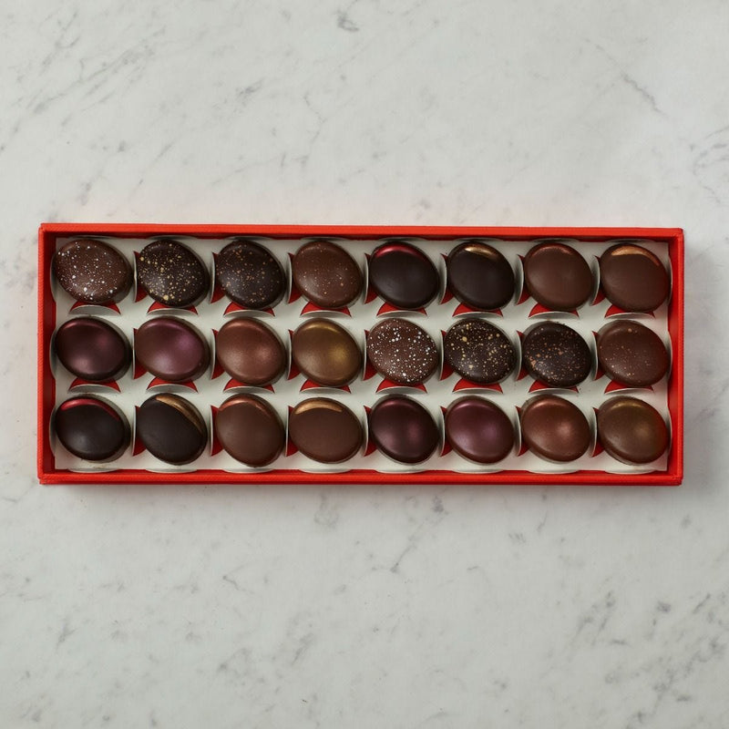 Chocolate caramels selection box 216g, imported from the UK