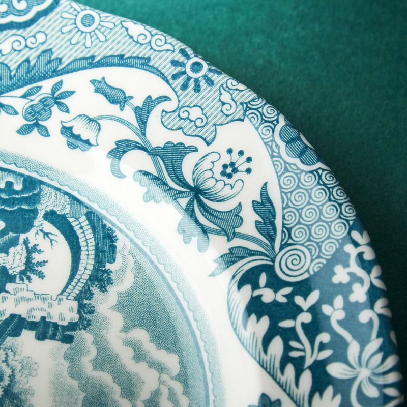 Spode Green Italian earthenware plate 20cm - British product
