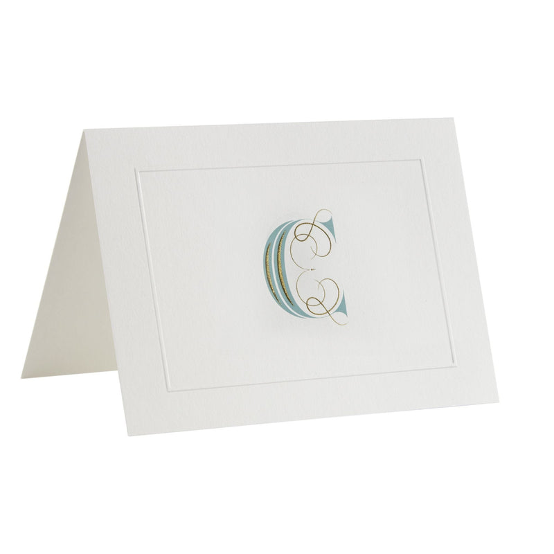 Fortnum's alphabet notecard C initial A6 set, imported from the UK