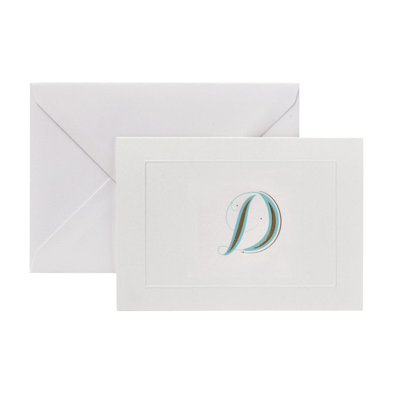 Fortnum's D initial notecards A6 - British product
