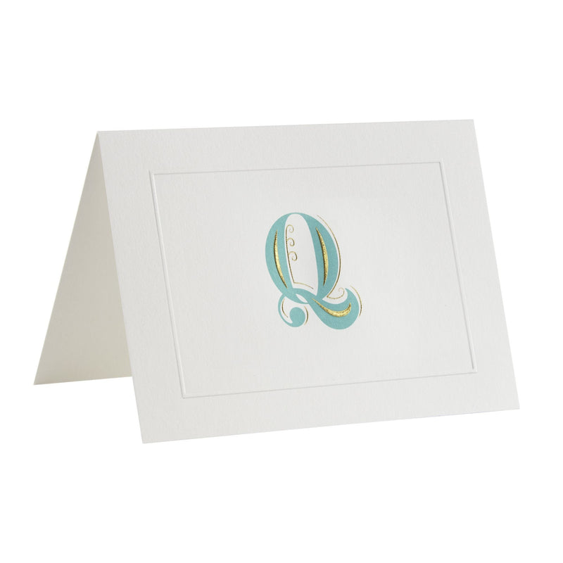 Fortnum's Alphabet notecards with Q initial A6, UK version