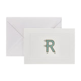 Fortnum's R initial notecards A6 size, (British brand)