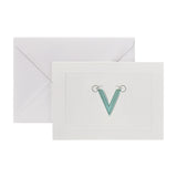 Fortnum's alphabet notecards with V initial A6 - British product