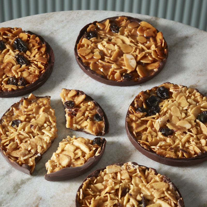 Gigantissimi dark chocolate florentines with almonds 250g (British brand)
