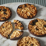 Gigantissimi dark chocolate florentines with almonds 250g (British brand)