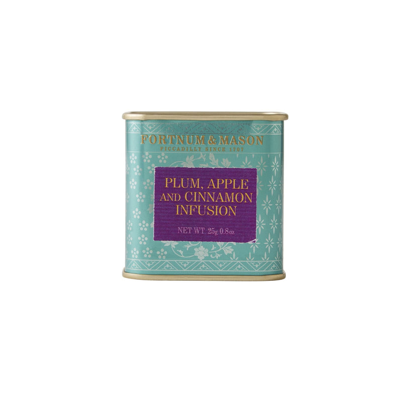 Plum apple cinnamon tea infusion 25g tin, imported from the UK