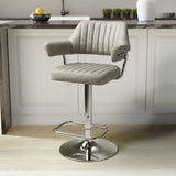 Costco UK Shankar Cortez Mink Faux Leather Gas Lift Bar Stool, 2 Pack- Buy online at McGrocer