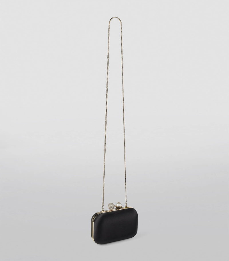 Jimmy Choo Cloud clutch bag with crystal dome clasp, imported from the UK
