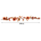 Livingandhome Sunflower Autumn Garland 180cm, UK version
