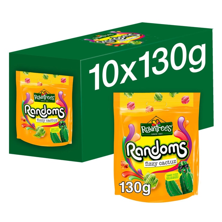 Rowntrees Randoms Fizzy Cactuz 10 x 130g