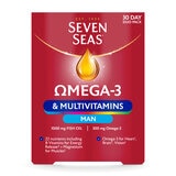 Seven Seas Omega 3 Multivitamins for Men 2 x 60 count (British brand)