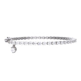 DiamonFire sterling silver cubic zirconia tennis bracelet (British brand)
