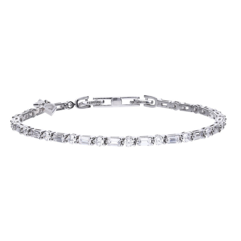 DiamonFire sterling silver cubic zirconia bracelet, UK version