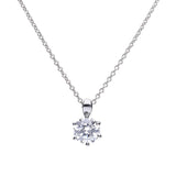 DiamonFire sterling silver cubic zirconia pendant, imported from the UK