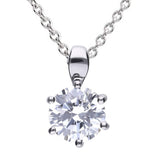 DiamonFire sterling silver cubic zirconia pendant, imported from the UK