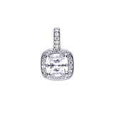 Costco UK Diamonfire Sterling Silver Square Pave Set Cubic Zirconia Pendant- Buy online at McGrocer
